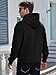 PLEPAN Men's Fashion Hoodies Sweatshirts Cotton Long Sleeve Essentials Hoodie Drawstring Heavyweight Fleece Pullover with Pockets, Black, XL