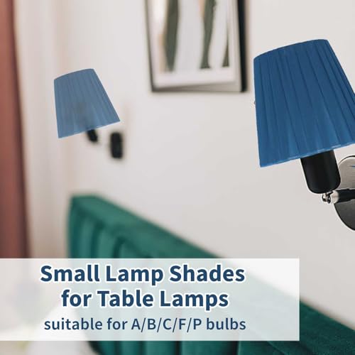 Decorative Tapered Table Floor Lampshade,6Pcs Small Lampshades for Chandelier,Clip on Lampshades Chandelier Shades Wall Lamp Lampshade for Home 5.5x5.1x3.5 Inch - Image 3
