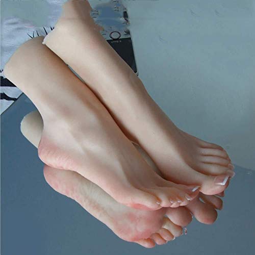 Torso 1 paar silicone vrouwelijke mannequin weergave kunst schetsen voet sandalen schoenwerk sok 0403 - Afbeelding 4