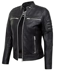 Cafe Racer - Black Leather Jacket Women