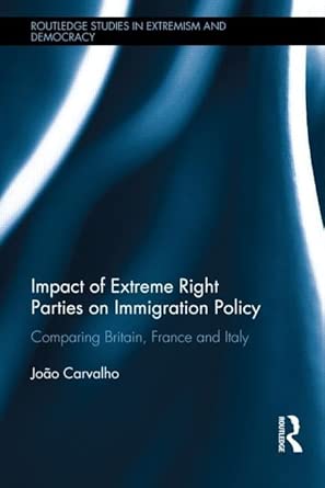 Impact of Extreme Right Parties on Immigration Policy: Comparing Britain, France and Italy: 20 Impact of Extreme Right Parties on Immigration Policy: Comparing Britain, France and Italy: 20 book cover