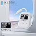 1Mii Bluetooth Transmitter for Airplane, Bluetooth 5.3 Adapter for TV,Airplane Travel Essentials, Aptx Low Latency Wireless Audio Aux for Headphones, Any 3.5mm Jack,Linking 2 Devices (White)