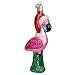 Old World Christmas Yard Flamingo Glass Blown Ornament