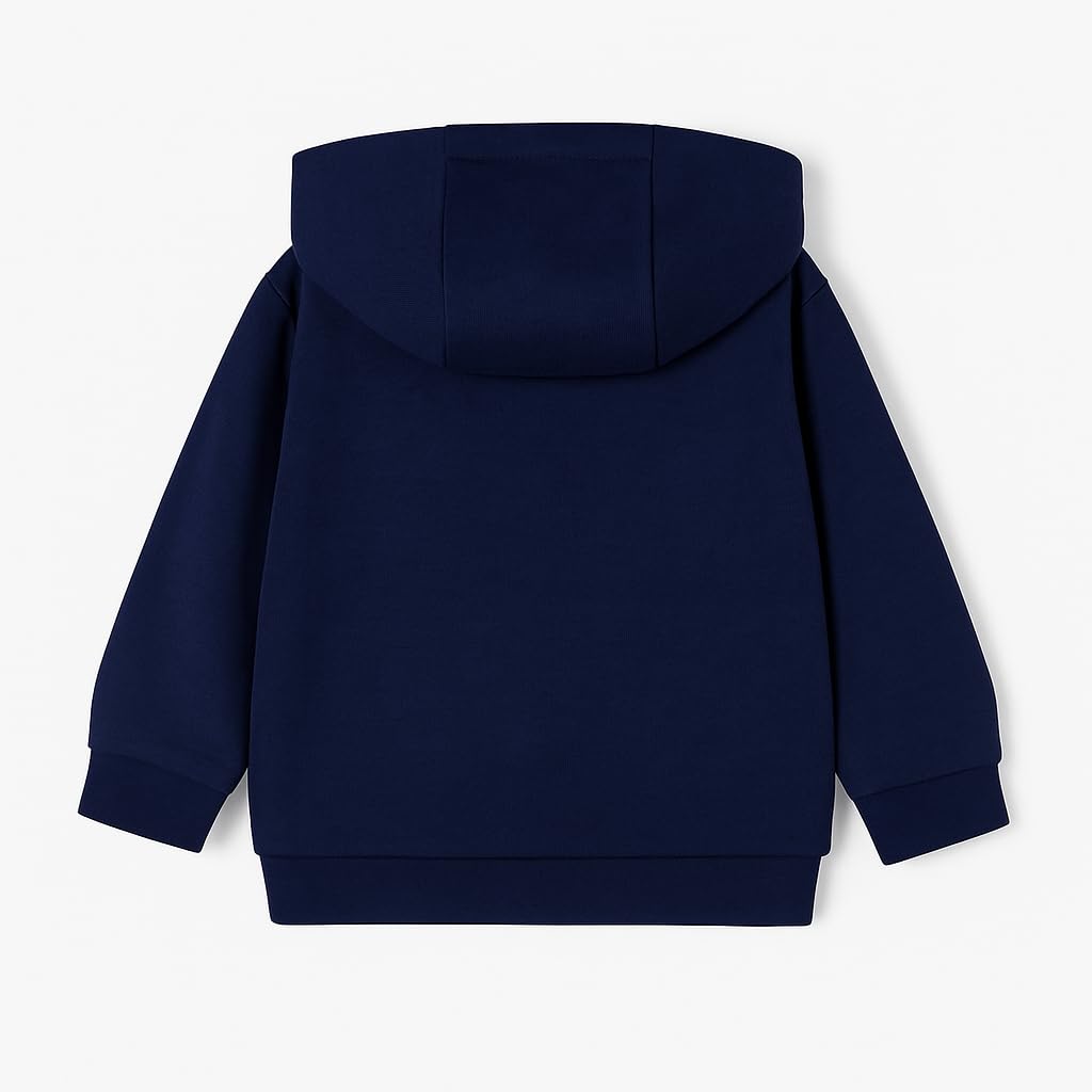 GENERICO Mayoral Giubbino Bambino con Cappuccio e Zip – Felpa Giacca Cotone Autunnale, Blu o Bordeaux, 3-9 Anni