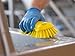 Vikan 38943 Extra Large Hand Brush, Multifunctional, Slip-Resistant Cleaning Tool, Extra Stiff Polypropylene & Polyester Bristle, 9.1