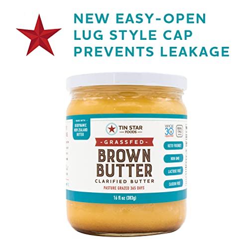 TIN STAR FOODS Grassfed Brown Butter Ghee, 8 OZ