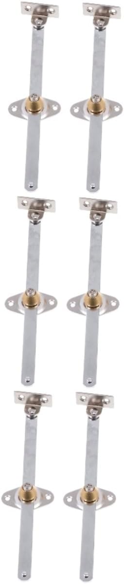 POPETPOP 6pcs Cabinet Door Support Bars Sturdy Silver Stretch Bars for Closet Cabinet Doors Easy to Install Mechanical Design for Use