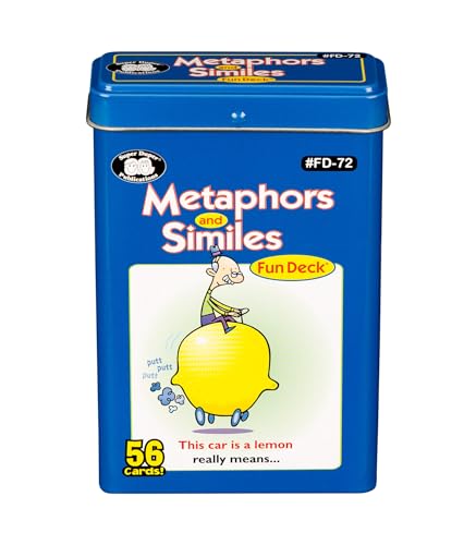 Super Duper Publications | Metaphors & Similes Fun Deck | Figurative Language Skills Flash Cards | Educational Learning Materials for Children…