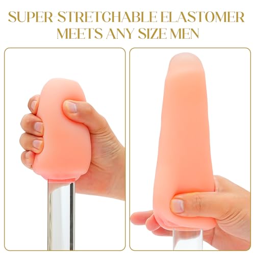 Image of Male Masturbator Egg, Portable Pocket Pussy Stroker with 3D Realistic Textured Vagina Ultra Soft Stretchy Male Masturbators Cup,Blowjob Adult Male Sex Toys for Men (Sweet Young Girl)