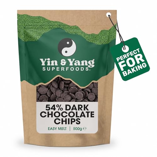 Dark Chocolate Chips 54% Cocoa 500g | Vegan | Palm Oil-Free