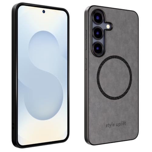 Style Uplift SU - Samsung S25 �v���~�A�� �O���[ �X�G�[�h ���C�P�[�X - SU.Shield �X���� & �ی�f�U�C�� MagSafe�Ή� ���C�����X�[�d�X�G�[�h�g�ѓd�b�P�[�X Samsung S25(6.2�C���`)