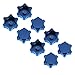 Vgoohobby 8Pcs Metal RC Wheel Hub Anti-Dust Cover 17mm Rim Hex Nut Compatible with Teamc HSP 1/8 HPI RC Car Truck (Blue)
