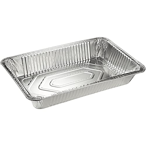 Juvale Aluminum Foil Pans 21X13 (15 Pack) Full Size Disposable Trays For Steam Table, Food, Grills, Baking, Bbq Silver #TOP4