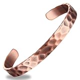 [Taille réglable] : ce bracelet ouvert en cuivre est conçu pour s'adapter aux poignets de 16,5 cm à 21,5 cm et peut être ajusté doucement pour un ajustement personnalisé. Avec son style épuré et minimaliste et sa taille flexible, il sert d'accessoire polyvalent, idéal pour les hommes et les femmes à la recherche de l'attrait intemporel du cuivre massif.