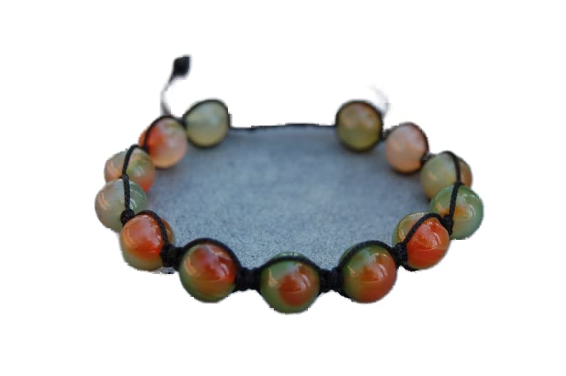 Bracelet agate multicolore 8mm une idée cadeau porte-bonheur et guérison
