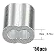 Kitchen Dreams Aluminium-Klemmring für 2 mm Seile und Kabel (50)