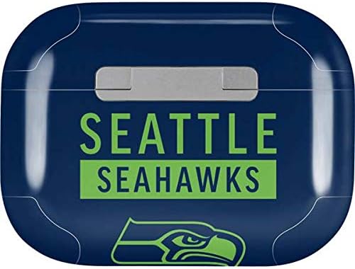 Skinit Decal Audio Skin Compatible with Apple AirPods Pro - Officially Licensed NFL Seattle Seahawks Blue Performance Series Design