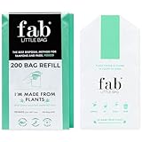 Fab Little Bag Sanitary Disposal Bags - Refill Pack of 200 Bags for Dispenser (Dispenser Sold Separately) - for Tampons, Sanitary Towels, Feminine Hygiene Products - No Mess, No Odour, Sealable
