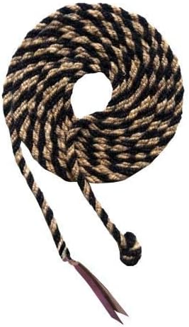 Showman 23' Horse Hair Mecate Reins w/Leather Popper