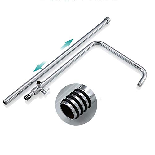 Système de douche thermostatique 38° chromé avec douche de tête - 5