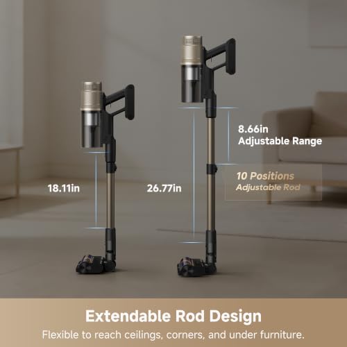 Image of DREAME R20 TangleX Cordless Stick Vacuum, Extendable Rod, Anti-Tangle Brush