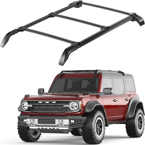 Wonderdriver Roof Rack Cross Bars 5PCS - Fit for Ford Bronco 2021 2022 2023 2024 2025 2026, Hard TOP 2Door & 4Door (Not for Bronco Sport),Aluminum Crossbars Rooftop Cargo Luggage Carrier