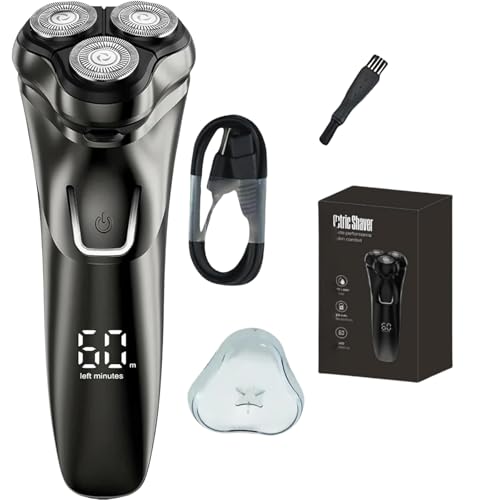 Orzym Rasoir Électrique V1 Pro – Lames 4D Ultra-précises Et Tondeuse Intégrée, Rasoir...