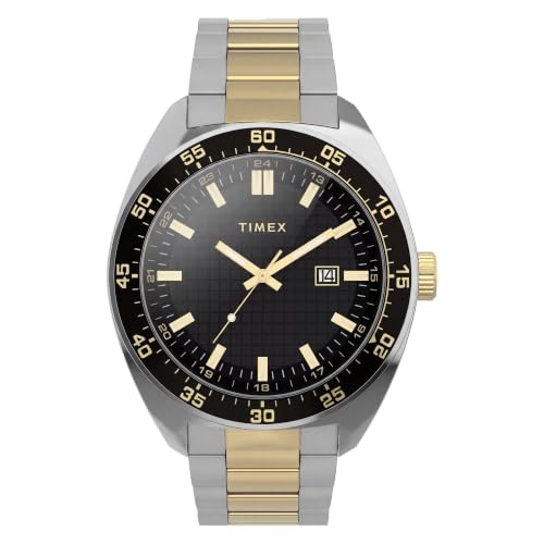 Montre homme Timex Weston 45mm avec bracelet acier bicolore