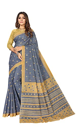 RATAN Pure Cotton Printed Mul Mul Saree for Women