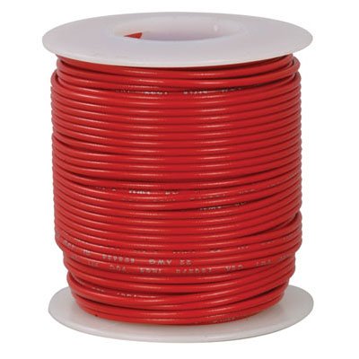 Jameco Valuepro 824-2 16 AWG Red Stranded Tinned-Copper Hook-Up Wire, 100'