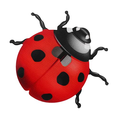 ORFOFE DéCoration Murale Coccinelle En Fer Forgé Peinte À La Main Rouge 4.7 Pouces Pour Jardin Salon Balcon ExtéRieur IntéRieur IdéAl Pour FêTes Et...