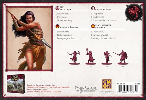 CMON, A Song of Ice & Fire, Pit Fighters (Arena Fighter), Expansion, Tabletop, 2 Players, Ages 14+, 45-60 Minutes, German - Image 4