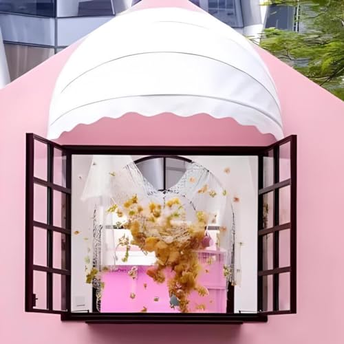Auvent rétractable incurvé imperméable : dôme de terrasse pliable