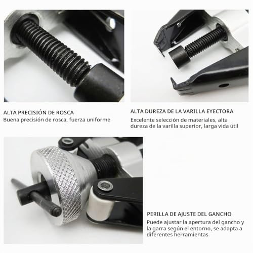 Miniatura 5 de Gtlm Extractor Rodamientos Robusta,Extractor De Rodamientos Al Carbono Para La Extracción De Rodamientos,Extractor De Limpiaparabrisas Pequeña 6-28 Mm Para Coche Camión Suv