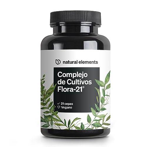 Flora 21 Probioticos con Inulina, 180 Cápsulas Veganas