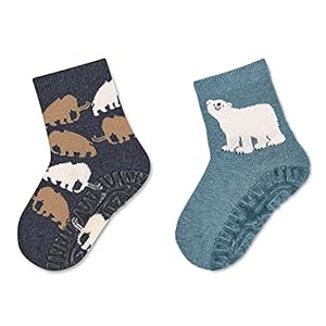 Sterntaler Fli Fli AIR DP Mammut+Eisbär baby-jongens Sloffen-sokken