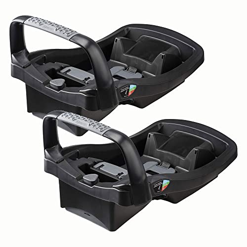 Image of Evenflo 6391700 SafeMax Infant Car Seat Base Compatible with SafeMax & LiteMax, Black (2 Pack)