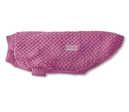 Wolters Strickpullover Square | Hundepullover für kühle Tage | Farbe Himbeer - Gr. 40 (Rückenlänge 38-40 cm)