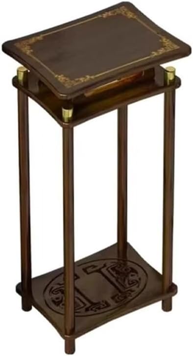 Vase Stand Walnut Colour Wood Bonsai Rack, Indoor Outdoor Home Decoration Plant Shelf