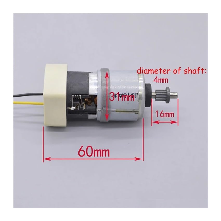 Motor para tornos de bricolaje con escobillas de carbón y correa 5