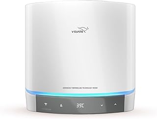 V-Guard Luxecube Avo Smart 15 Litre Geyser | Up to 38% More Hot Water | Dynamic Luxe Glow Pro Illumination | BEE 5 Star Rating | 3 Year Product & 10 Year Tank Warranty from V-Guard | White
