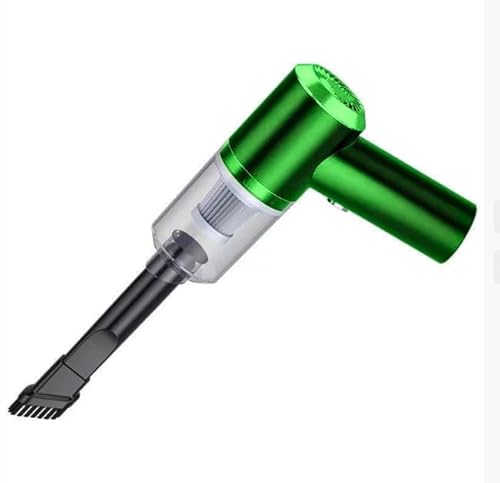 Image of Restaswork Handheld Vacuum Cordless Rechargeable, Car Vacuum Portable, Mini Vac for Pet Hair(Green)