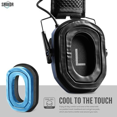 Image of Savior Equipment Apollo Electronic Earmuffs For Shooting w /Gel Ear Pads, 24dB NRR, Noise Cancelling Ear Protection Headset