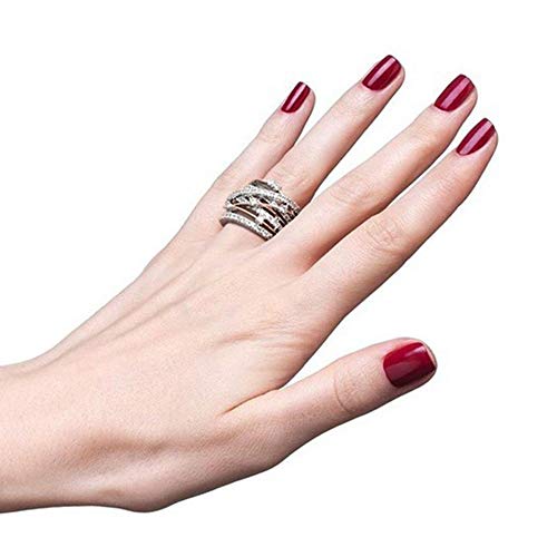 Jude Jewelers Silver Rose Gold Braided Wrap Knot Style Promise Statement Cocktail Party Ring2