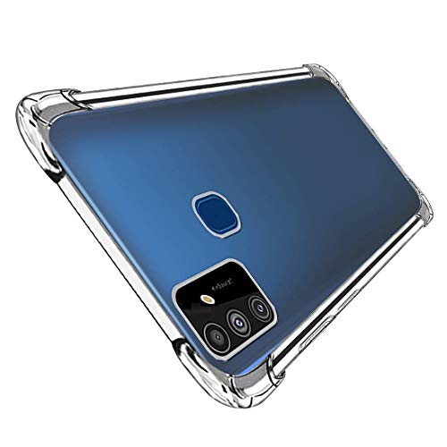 Image of COVERBLACK Rubber Silicone Back Cover for Oppo A53 - Transparent