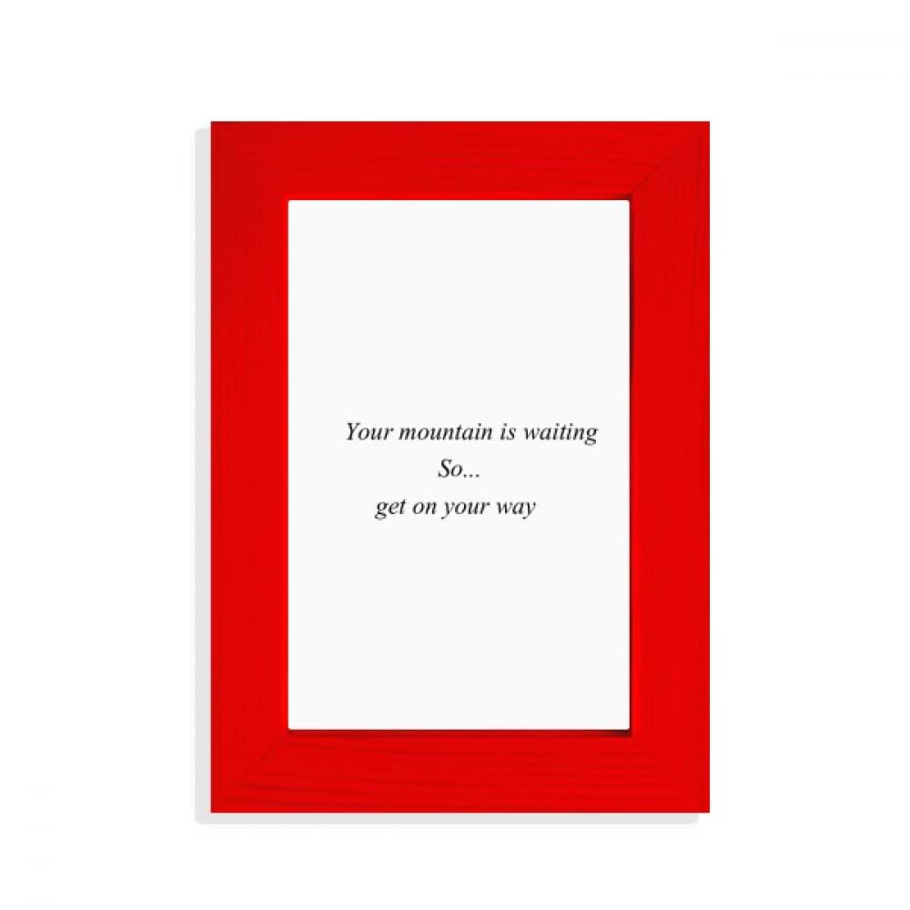 Cadre photo rouge Mountain pour briser la monotonie des murs blancs