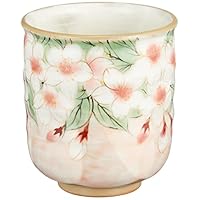 京焼 清水焼 陶あん窯 組湯呑 白掛 彩草花 トウア217