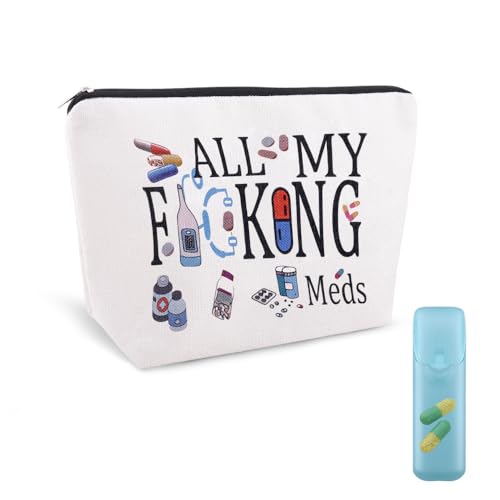 Small Pouch Bag for Medicine Pharmacist Nurse Doctor Pouch Bag for Women Men Patient Medication Organizer Bags Practitioner Physician Assistant Gifts Pouches Get Well Soon Medical Pouches Med Bags