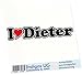 Produktbild INDIGOS UG - Aufkleber - Autoaufkleber I Love Heart - Ich Liebe mit Herz 15 cm - I Love Dieter - Auto LKW Truck - Sticker mit Namen vom Mann Frau Kind