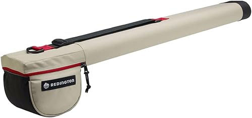 Redington Funda de viaje para caña de mosca, tapas reforzadas de plástico, correa de hombro ajustable